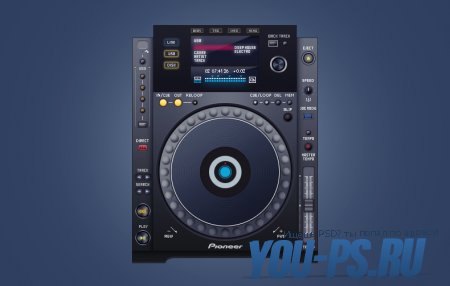 PSD DJ пульта, панели
