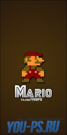 PSD аватар для группы Вконтакте Марио, Mario