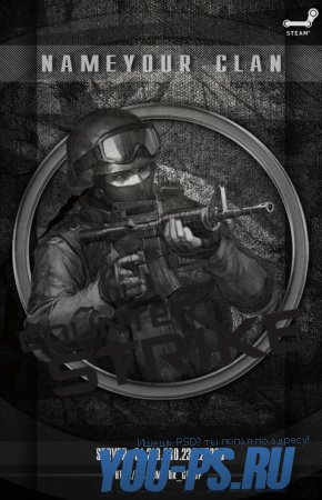 PSD аватар Counter-Strike для группы вконтакте