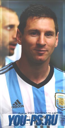 PSD аватар для группы Вконтакте футбольной тематики Messi