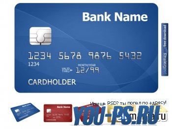 PSD иконка кредитной карты