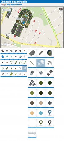 3D Google Map Plan kit
